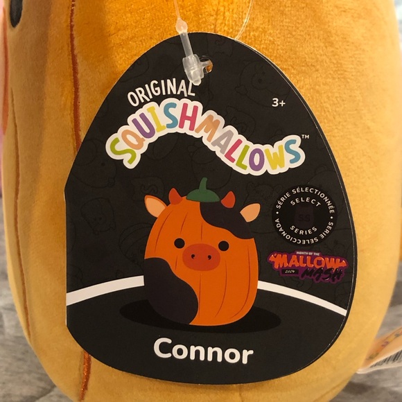 🐄 Squishmallows Halloween MALLOW MASH Pumpkin Connor Cow SELECT SERIES 8” BNWT - Picture 7 of 9